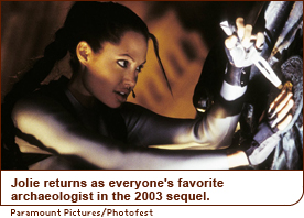 Jolie returns as everyone’s favorite archaeologist in the 2003 sequel.