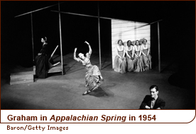 Graham in <em>Appalachian Spring</em> in 1954