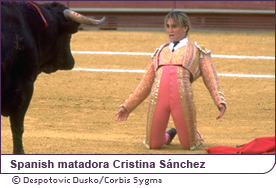 Spanish matadora Cristina Sánchez