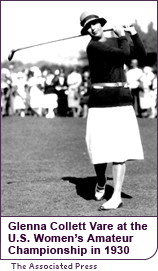 Glenna Collett Vare at the  U.S. Women’s Amateur Championship in 1930