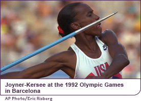 Joyner-Kersee at the 1992 Olympic Games in Barcelona