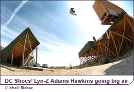 DC Shoes’ Lyn-Z Adams Hawkins going big air