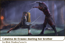 Catalina de Erauso dueling her brother