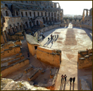 The third century Roman Amphitheatre at El Jem in central Tunisia