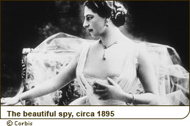 The beautiful spy, circa 1895