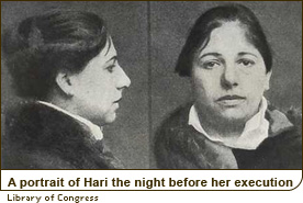 A portrait of Hari the night before her execution
