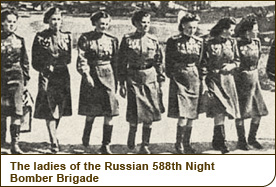 The ladies of the Soviet 588th Night Bomber Brigade