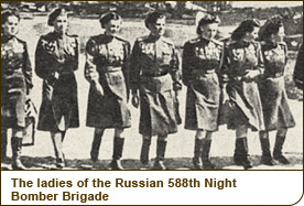 The ladies of the Soviet 588th Night Bomber Brigade