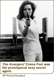 The Avengers’ Emma Peel was the prototypical sexy secret agent.