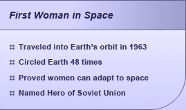 First Woman in Space